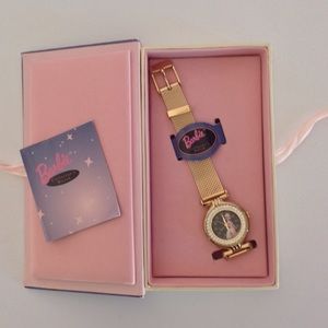 90s Vintage Gold Tone Barbie Collectors Watch